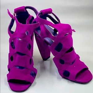 Steve Madden Purple Suede Heels